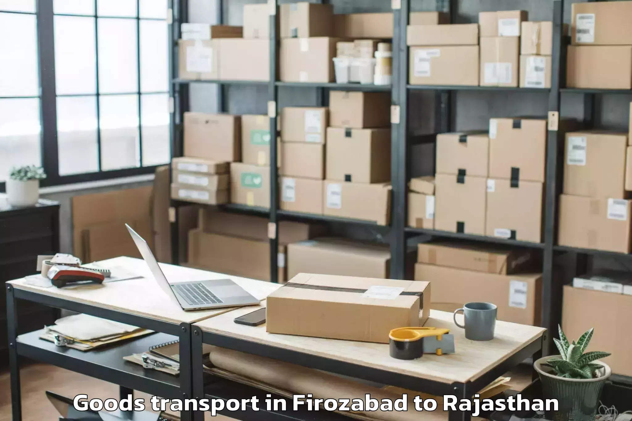 Trusted Firozabad to Shridhar University Pilani Goods Transport